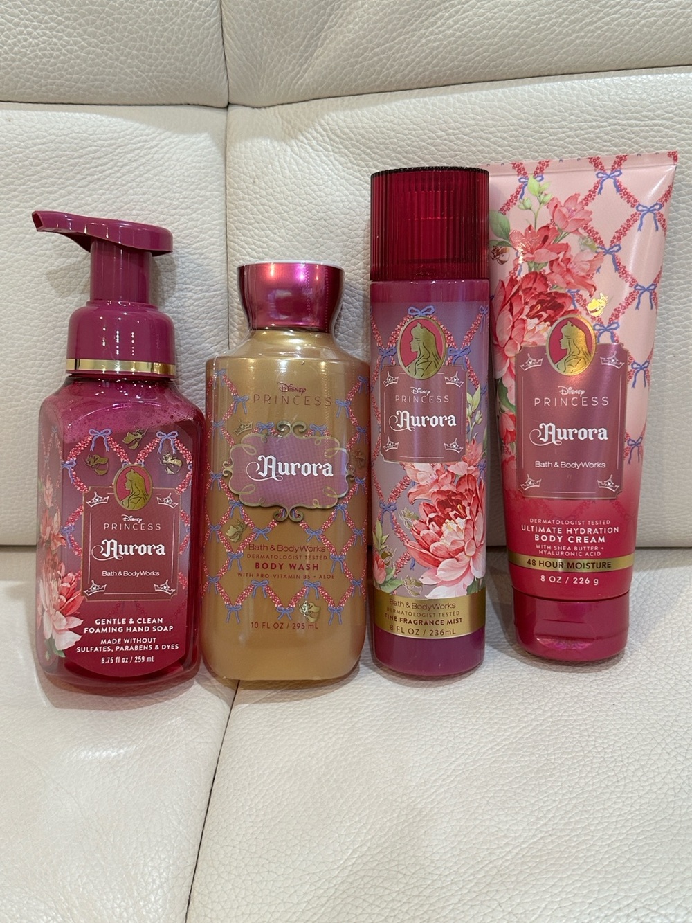 Bath & Body Works Disney Princess Aurora 4 Piece Body Care Set Full Size